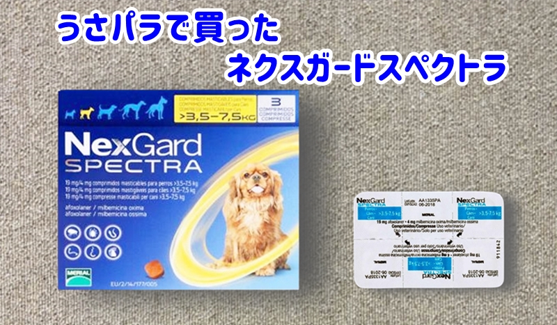 うさパラで買ったネクスガードスペクトラ